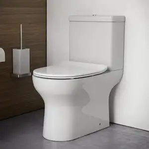 Louças sanitárias para banheiro, vaso sanitário de cerâmica africano com descarga dupla e piso de duas peças
