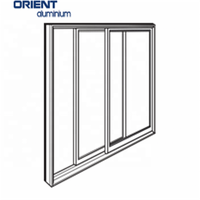 Windows coulissant facile à utiliser durable favorable à l'environnement pour les immeubles de bureaux résidentiels et les bâtiments commerciaux