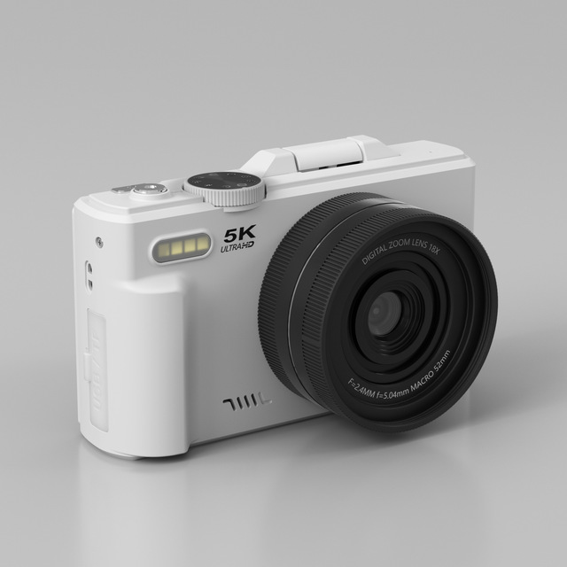 UHD WiFi Autofocus 75MP Vlogging 5K Digital Camera for Photography 3" 180° Flip Screen with 18X Zoom Compact Vlog Travel Camara