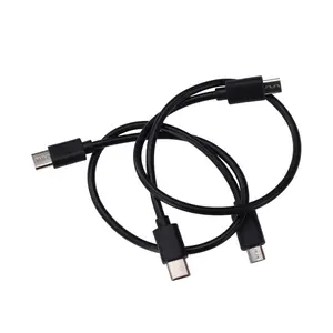 Короткий адаптер 2 в 1 с Micro USB 5Pin «папа» на Type C «папа» OTG для телефонов Samsung Huawei Android