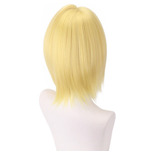 Peluca de Cosplay de Kurapika de <span class=keywords><strong>HUNTERxHUNTER</strong></span>, Color Dorado, 35 cm, para Hombre, Ainizi - Product Image 5