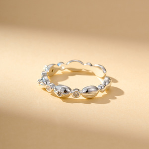 Exquisite Three Dimensional Textured Micro Pave Zircon Open <b>Ring</b> <b>Adjustable</b> Index Finger <b>Ring</b> Party Jewelry - Product Image 4