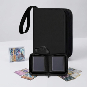 OEM ODM PU Portable à pochette unique pour classeur <span class=keywords><strong>de</strong></span> cartes à collectionner, <span class=keywords><strong>album</strong></span> d’emballage personnalisé pour cartes sportives TCG 3x4 - Product Image 1