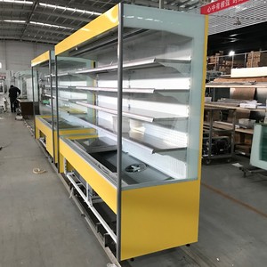 Prix d'usine Épicerie d'<span class=keywords><strong>occasion</strong></span> Île de réfrigérateur Congélateur Supermarché Plug-in Double rideau d'air Affichage vertical - Product Image 3