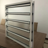 Fenêtres à persiennes sud-américaines avec moustiquaire en aluminium et verre, ouverture horizontale moderne