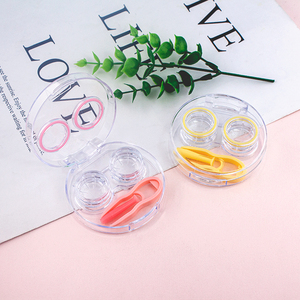 Estuche Rectangular de Plástico <span class=keywords><strong>para</strong></span> <span class=keywords><strong>Lentes</strong></span> de Contacto, Pinzas, Extractor, Transparente, de Moda, a Color, Venta al por Mayor, <span class=keywords><strong>Caja</strong></span> de Almacenamiento Directa de Fábrica - Product Image 5