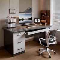Bureau d'ordinateur avec tiroirs, table d'étude moderne, ensemble bureau et chaise de bureau