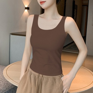 Nouveaux débardeurs blancs en Spandex/Polyester pour femmes 2025 – Respirants, décontractés, tricotés, pour l'été, à porter en intérieur ou en extérieur, en tissu polaire - Product Image 3