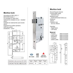 Sinon impermeable 3585 4585 5050 6068 5085 6085 cilindros de bloqueo de mortaja Cuerpo de Bloqueo con ganchos reales Cuerpo de Bloqueo de mortaja - Product Image 6