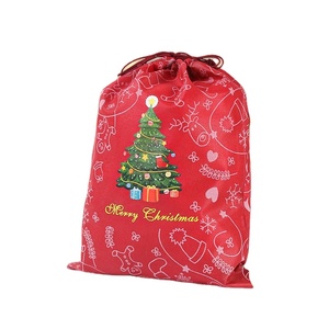 Bolsas de Regalo Ecológicas de Tela No Tejida con Cordón, Personalizadas con Logotipos, para Suministros Navideños, para Mujer, de 7 Pulgadas - Product Image 1
