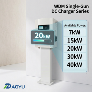 เครื่องชาร์จเร็วแบบติดผนัง 40kW DC ติดตั้งง่าย รองรับ CCS2 CCS1 GBT CHAdeMO OCPP 1.6J พร้อมแอปพลิเคชันควบคุมการชาร์จอัจฉริยะ สำหรับการติดตั้งอย่างรวดเร็ว - Product Image 5