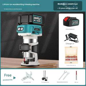 Fresadora Eléctrica Manual Multifunción con Batería de Litio, Fresadora Pequeña, Recortadora, Talladora de <span class=keywords><strong>Madera</strong></span> - Product Image 5