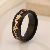 Bague Vintage Dragon Chinois en Acier Inoxydable, Bijou Cadeau, Bande Noire Bleue Dorée, Vente en Gros