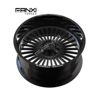 Jantes de camion FANXI Noir Brillant 24x14 26x14 26x16 avec enjoliveurs flottants 8x170 8x180 pour F-250 F-350 Chevrolet Silverado 2500HD