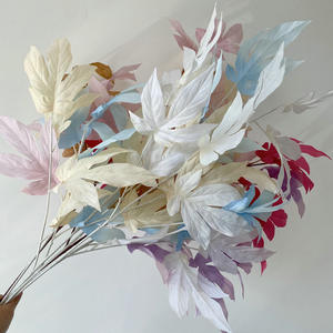 ใบไม้จำลองสำหรับตกแต่งงานแต่งงาน ใบมะม่วง ใบไม้รูปขนมปัง ใบไม้ฟิคัส ลีราต้า สำหรับตกแต่งเพดาน - Product Image 2