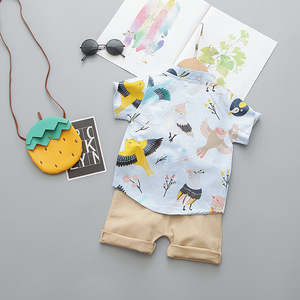 Set di abbigliamento per bambini di alta qualità all'ingrosso nuovo stile Set di <span class=keywords><strong>pantaloni</strong></span> <span class=keywords><strong>Kaki</strong></span> e camicia da ragazzo Set da 2 pezzi - Product Image 2