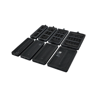 Flight case de transport sur mesure 15'' de profondeur, 19'' de large, 2U/3U/4U/6U, en PEHD léger, étanche et antichoc pour amplificateur audio