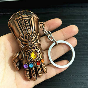 ZY0813A escudo vengador Thor martillo murciélago acero Metal llavero <span class=keywords><strong>Helan</strong></span> periférico coche llavero película llaveros regalo - Product Image 1