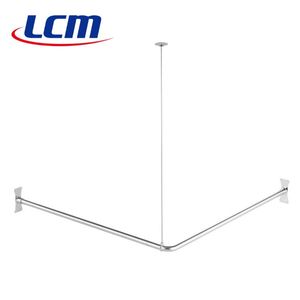 Rail de Douche en L Classique de Qualité Supérieure, Tringle d'Angle en Acier Inoxydable Haute Résistance et Capacité de Charge, 30" x 30" - Product Image 2