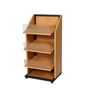 Étagères de présentation autoportantes en bois à plusieurs niveaux <span class=keywords><strong>pour</strong></span> produits alimentaires, boissons, bières et jus, robustes et faciles à assembler - Product Image 3