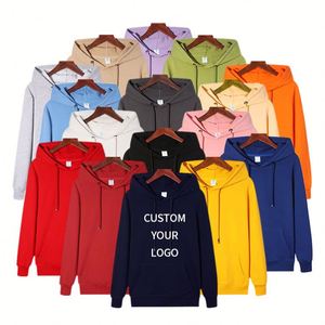 Sweat à capuche en coton personnalisé avec logo, survêtement de luxe unisexe en polaire avec poches brodées, épais, vente en gros - Product Image 1