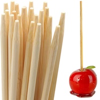 Vente en gros de brochettes jetables de barbe à papa baguettes de bambou carrées de haute qualité