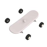 Figurine de skateboard miniature en silicone personnalisée, jouet écologique pour enfants, OEM ODM avec moule CNC interne pour conception personnalisée