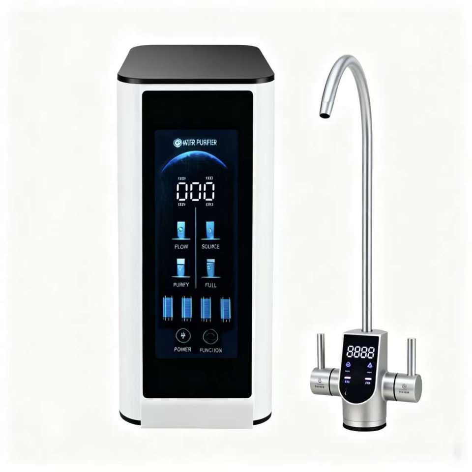 Electric R O OEM 100 GPD Smart RO Water Purifier Electric Under Sink Five Stage ...