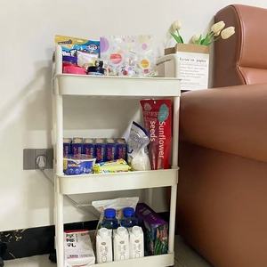 Plastic <b>Rolling</b> Utility <b>Cart</b> 5 Tier Detachable Storage Trolley Mobile Organizer Rack for Kitchen Bathroom Bedroom Office - Product Image 2