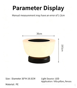 Lampes de poteau électriques/solaires modernes, étanches IP65, LED, pour extérieur, jardin, villa, poteaux, éclairage décoratif paysager - Product Image 4
