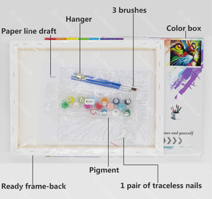 Tùy Chỉnh Ảnh Sơn Dầu Bằng Số Kit Cho Người Lớn Người Mới Bắt Đầu, DIY Kỹ Thuật Số Phong Cảnh Trang Trí Nội Thất Tường Quà Tặng - Product Image 3