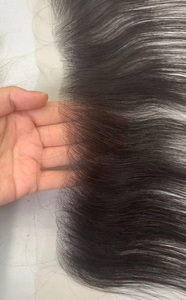 Лидер продаж, высокое качество, высокое цифровое 12*1, тонкое HD кружево, Фронтальная застежка с натуральными волосами, HD прозрачное швейцарское кружево фронтальная поставка - Product Image 2