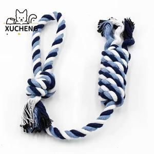 Grosir Mainan Gigit anjing peliharaan kustom tahan lama katun mewah tali latihan interaktif besar tali mainan anjing peliharaan - Product Image 1