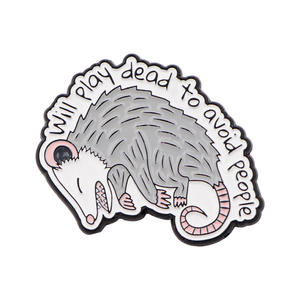 Dessin animé renard arc-en-ciel chat Possum Animal broche Badge fierté émail épinglette - Product Image 5