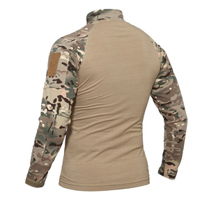 Großhandel Hersteller Outdoor-Shirts Langarm Jagd Kletter hemd Baumwolle Sport kleidung Shirt Männer Wander kleidung - Product Image 4