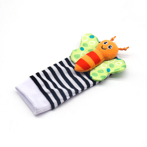 Offre Spéciale Doux En Peluche Infantile Bébé Enfants Poignet Hochets Âne Girafe Cerf Singe Chaussettes <span class=keywords><strong>Hochet</strong></span> Jouets - Product Image 6