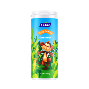 Polvere senza talco con etichetta privata per pelle sensibile per dermatite da pannolino in polvere per bambini - Product Image 1