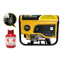 Valor de energia 2.5kw gerador de gasolina 168f-1 natural lpg biogas gerador de gás