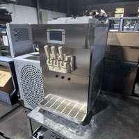 Machine à glace molle de comptoir avec pompe à air, petite taille, machine à glace commerciale pour camions de restauration et kiosques