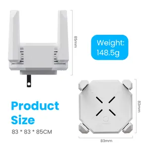 Novo Suncomm QA18 Repetidor Wi-Fi sem fio 2.4/5 GHz DualBand 1200 Mbps Relé AP Modo WPS RJ45 Porta de rede extensor de alcance Wi-Fi