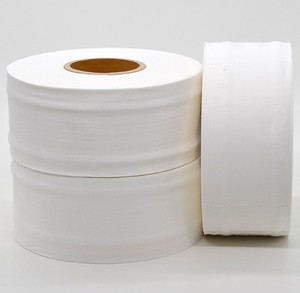 Rouleau de papier hygiénique jumbo en pâte de <span class=keywords><strong>bois</strong></span> vierge OEM 3 plis non blanchi biodégradable ultra doux et propre rouleau de papier hygiénique jumbo - Product Image 1