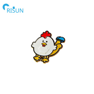 Al por mayor, popular pin de solapa de esmalte (suave y duro) con diseño de pollo lindo, logotipo personalizado, animales, mamá de <span class=keywords><strong>gallinas</strong></span> <span class=keywords><strong>Silkie</strong></span>, granjero, broche, regalos - Product Image 3