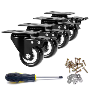 Alta Qualidade Heavy Duty Rodízios 45kg 100lb 4-Swivel PVC/ PU Móveis <span class=keywords><strong>Industrial</strong></span> Gabinete Roda <span class=keywords><strong>Caster</strong></span> - Product Image 3