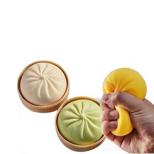 Juguetes de descompresión creativos con forma de bollos, suaves al apretar, simulación de bollos al vapor, de rebote lento - Product Image 1