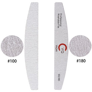 Yüksek son çift taraflı özel Logo zımpara tahtası tek kullanımlık yuvarlak tırnak törpüsü 80/100 yıkanabilir japon Zebra tırnak törpüsü s - Product Image 3