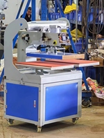 Presse à chaud pneumatique à double station 40*60 Machine d'impression par transfert de chaleur Imprimante à sublimation pour étiquette de vêtement Diamant