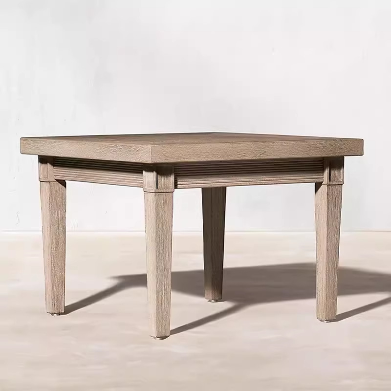 Side table made of anti-corrosion wood