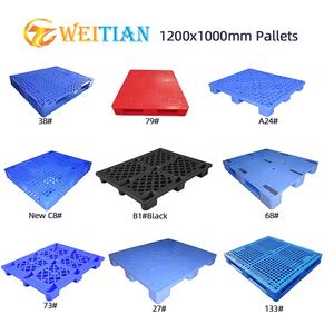 Palet Europeo de 1.2*0.8*0.145m, Ligero, Apilable, Resistente, de HDPE, Bandeja de Cartón Usada en Venta, Palet de Plástico Barato - Product Image 6