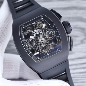 2026 New Men's <b>Automatic</b> <b>Chronograph</b> Mechanical Watch 7750 Movement Matte Black Ceramic Skeleton Luxury Wristwatch WaterproofOEM - Product Image 3