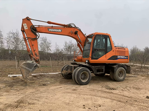 Máquina excavadora de ruedas Doosan usada DH150W DX150W DX150LC de segunda mano hecha en Corea equipo de construcción - Product Image 6